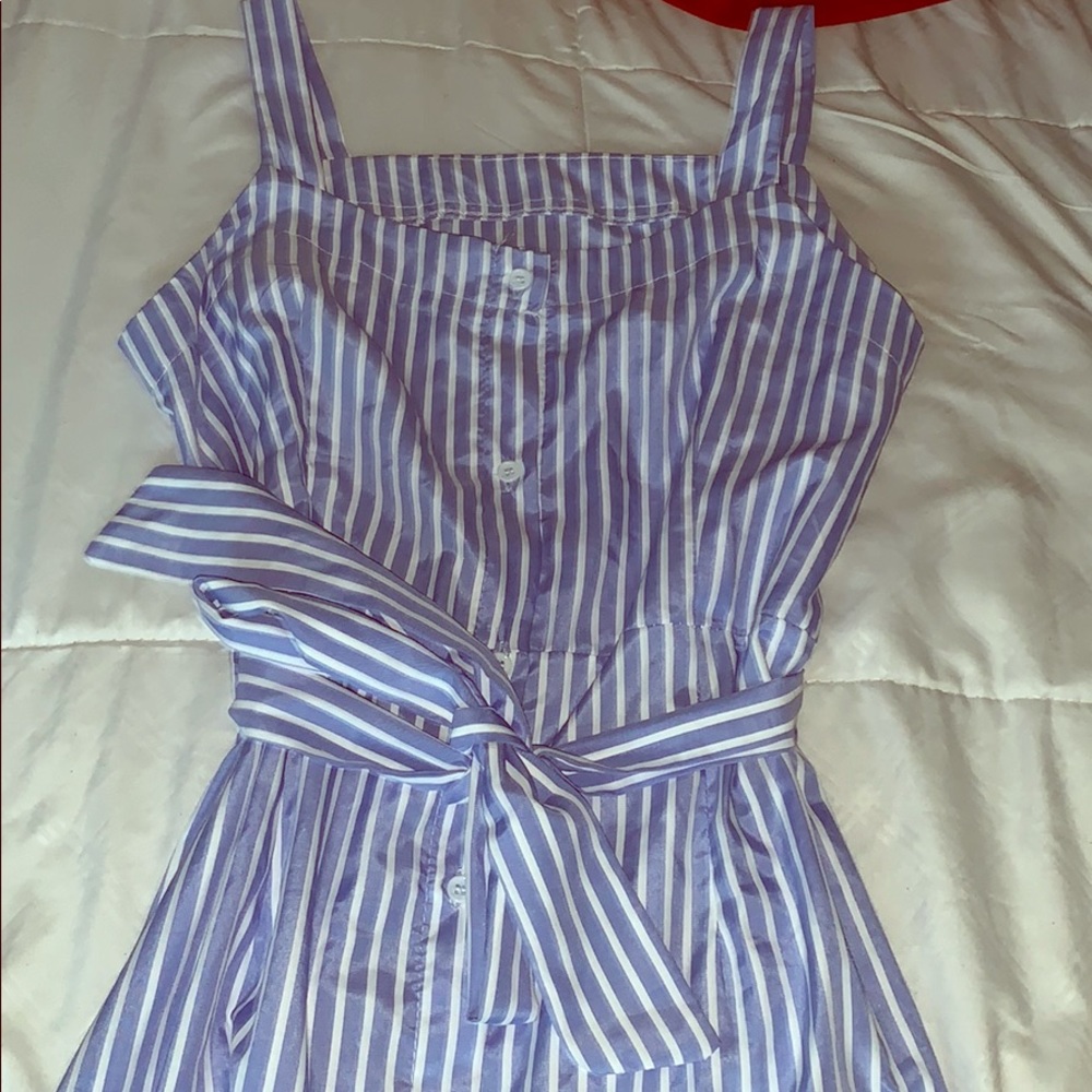 Blue & White blouse dress